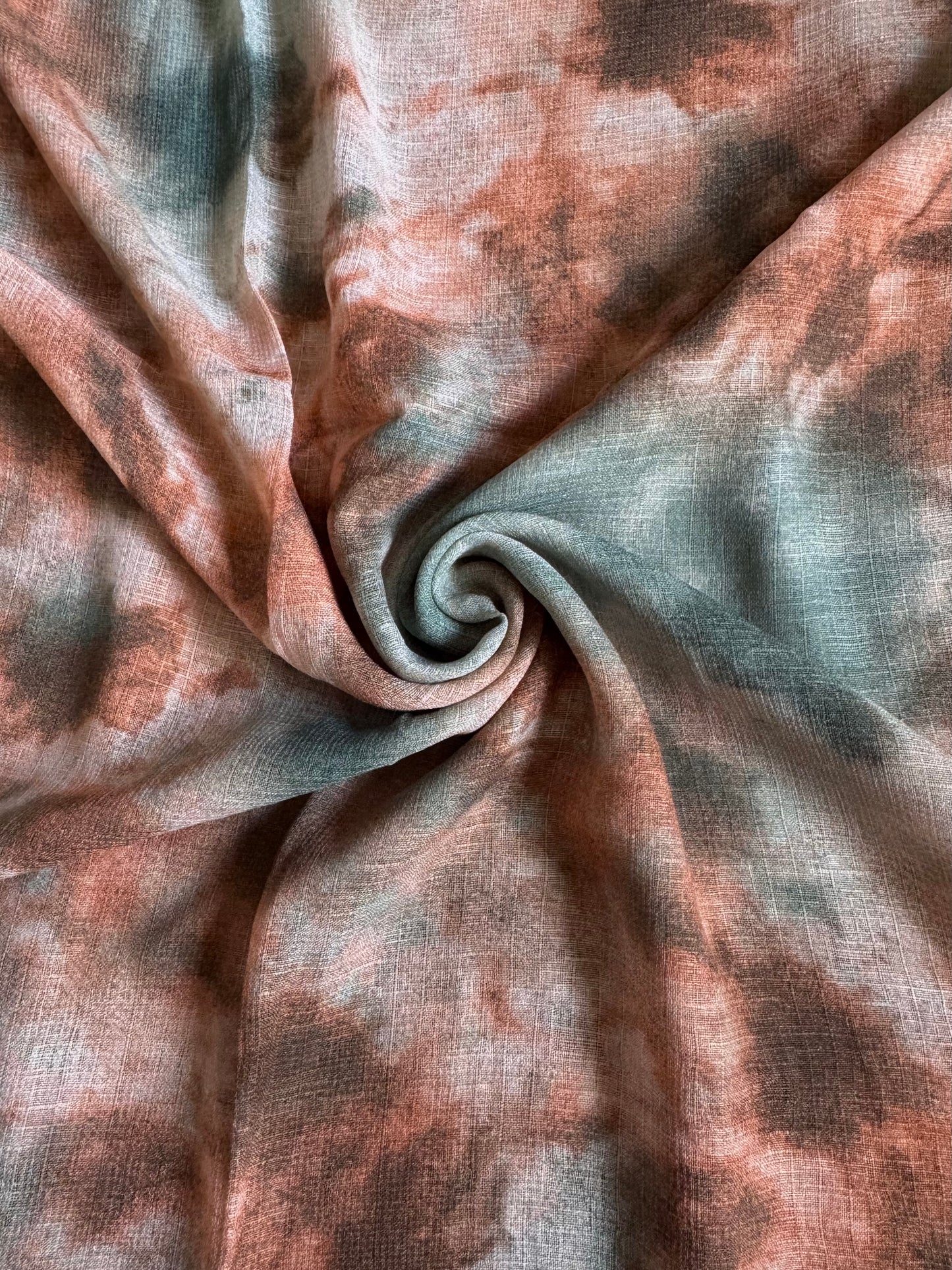 Green Tie’nDye Print Lawn