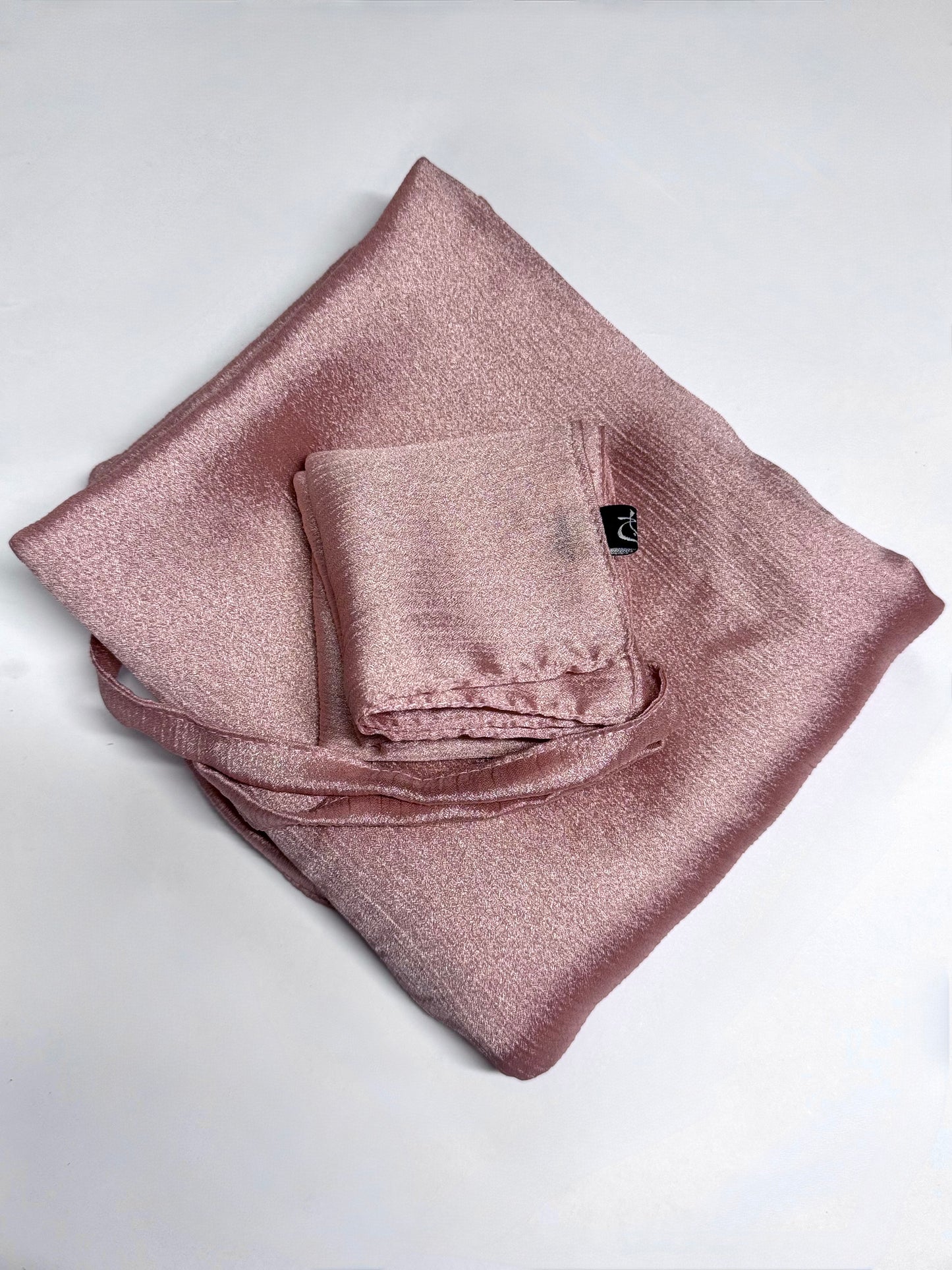 Light Pink Shimmer Hijab-Niqab Set