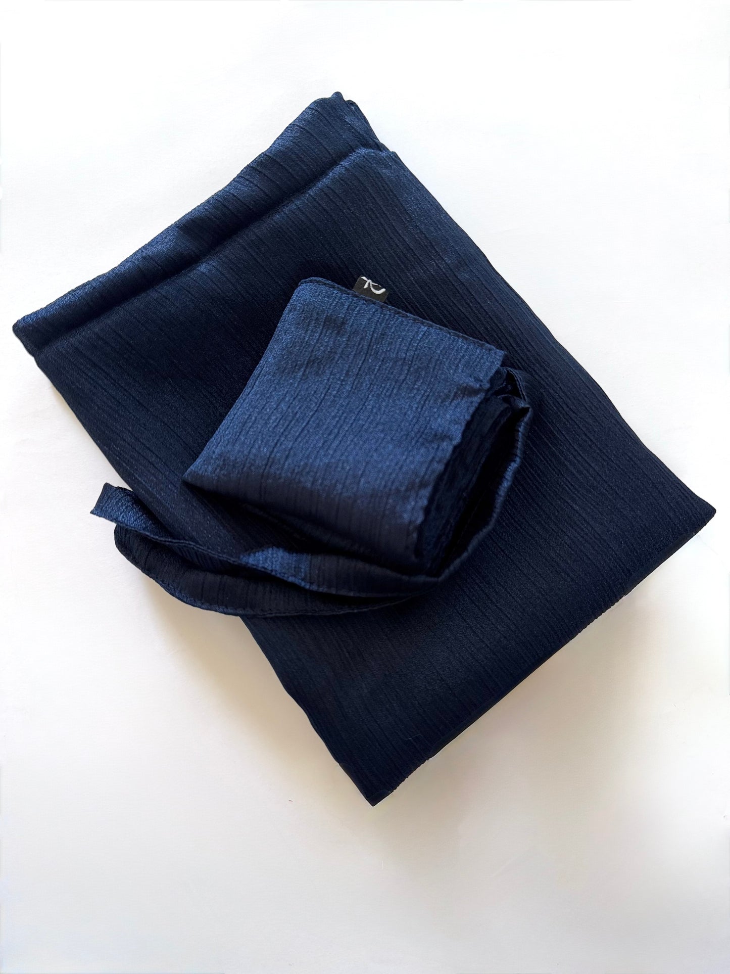 Dark Blue Shimmer Hijab-Niqab Set