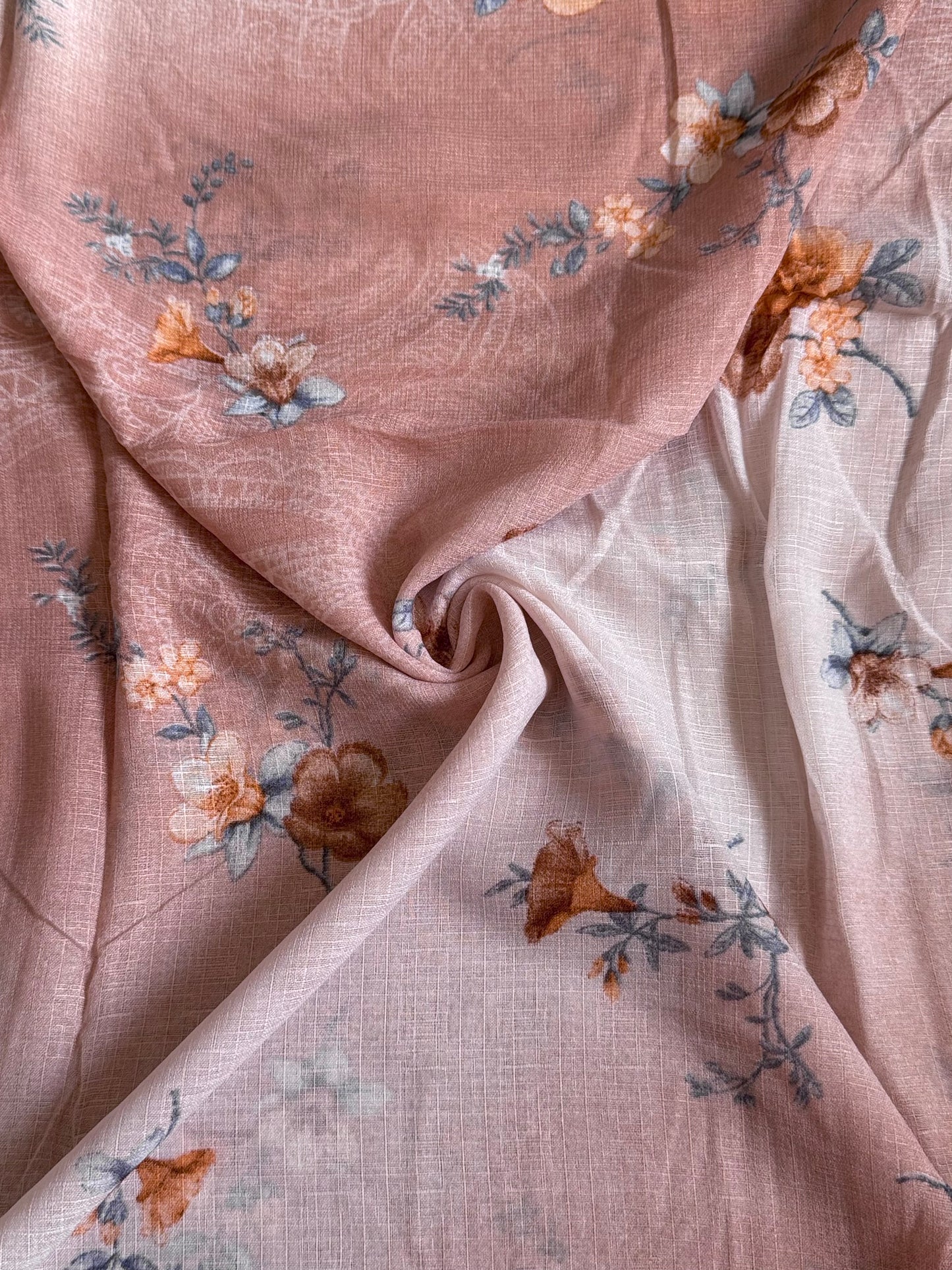 Pink Floral Print Lawn