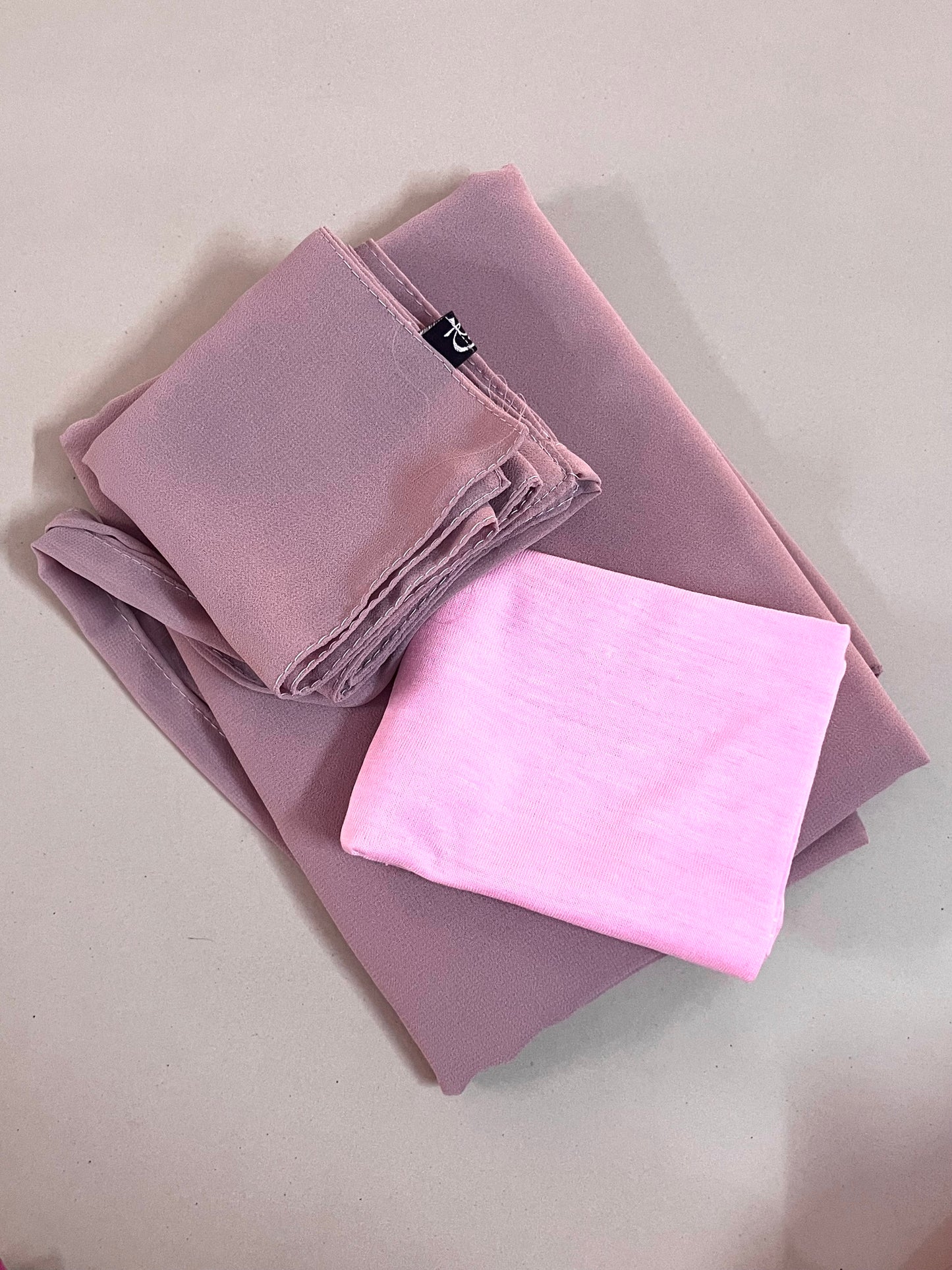 Dust Pink Hijab-Niqab-Cap Set