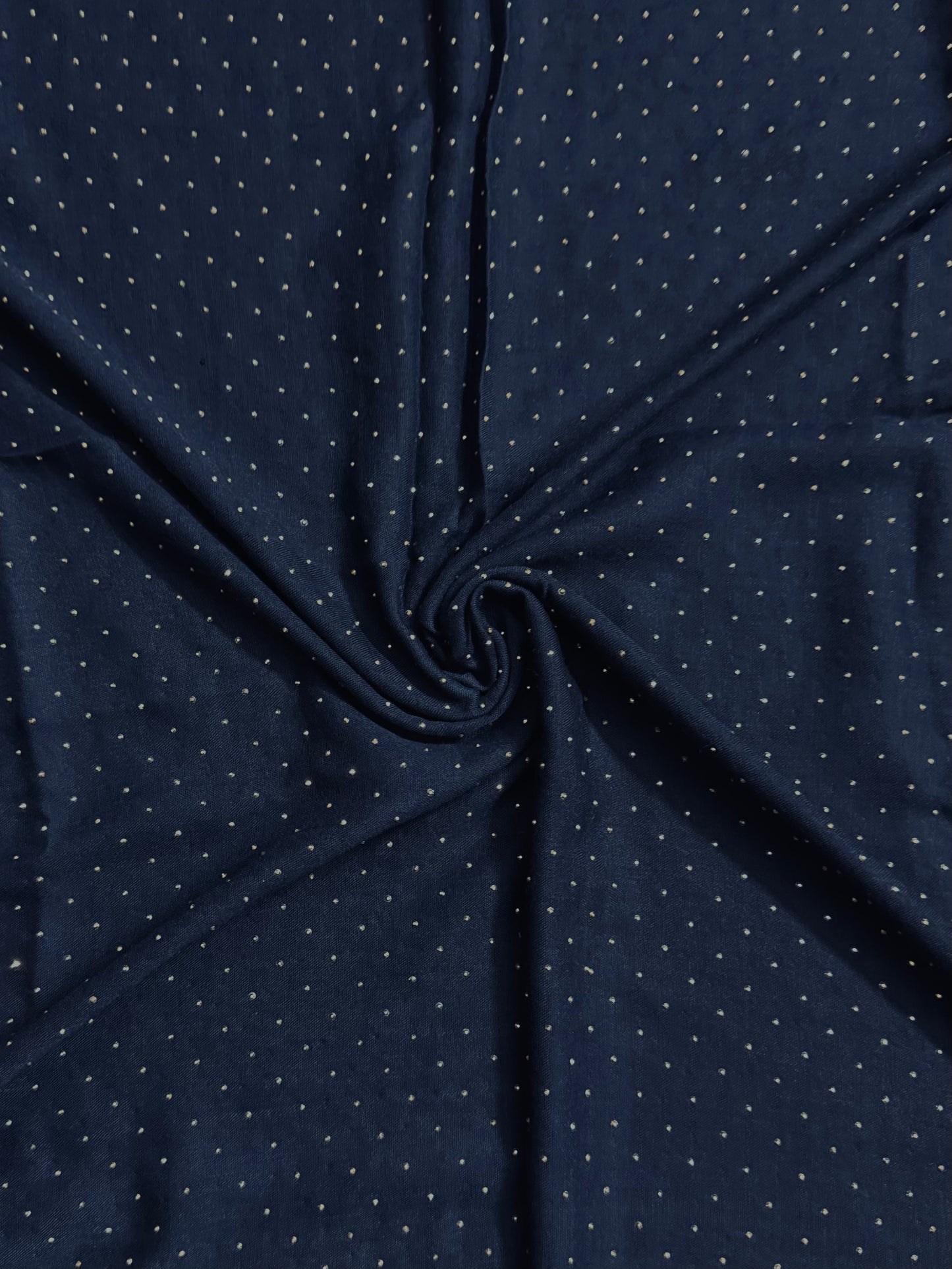 Dark Blue Studded Lawn