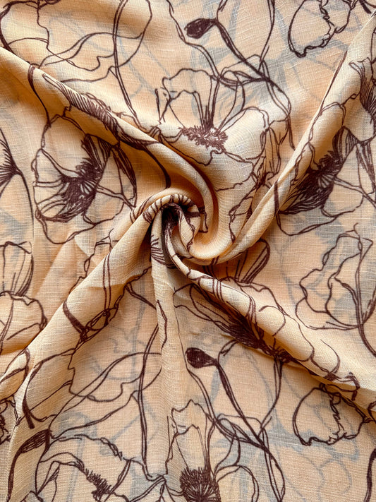 Beige Flora Lawn
