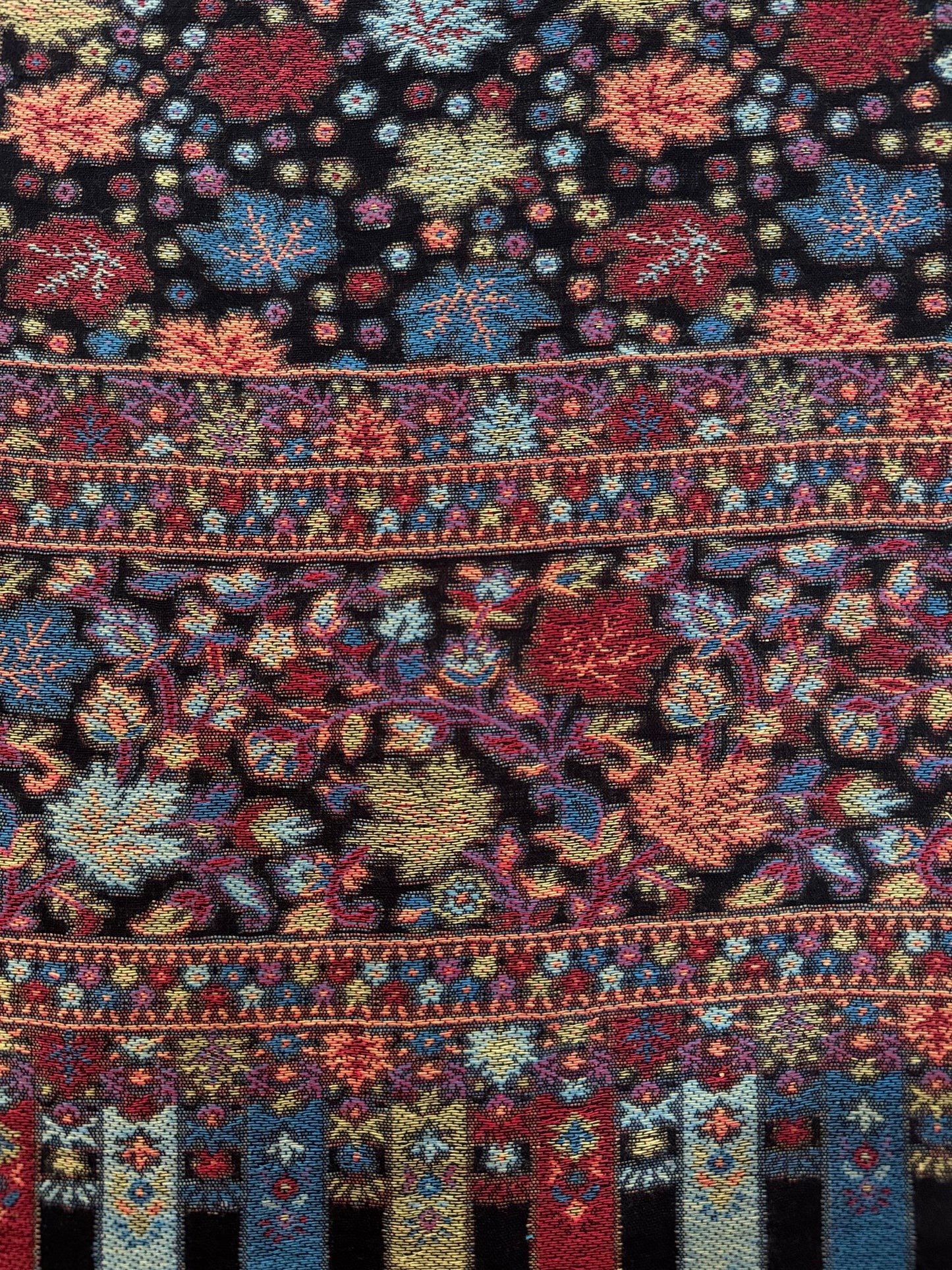 Multi Leaf Printed Pashmina