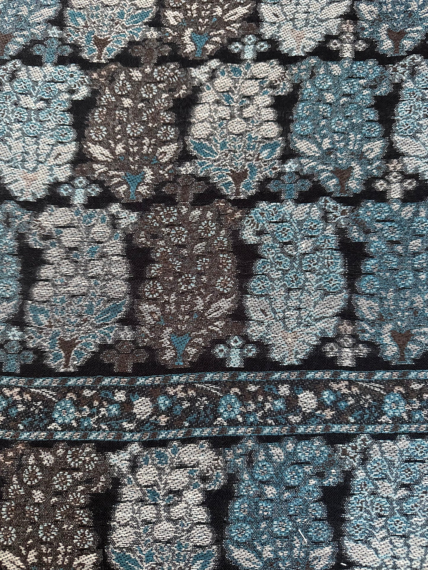 Black Carey Printed Pashmina