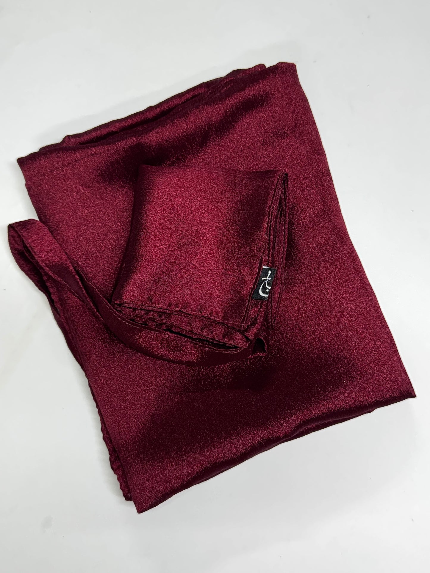 Maroon Shimmer Hijab-Niqab Cap