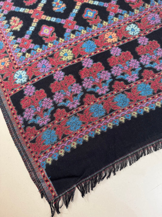 Multi Cross Printed Pashmina
