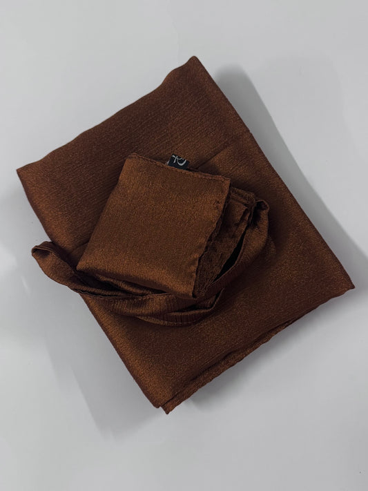 Walnut Shimmer Hijab-Niqab Set