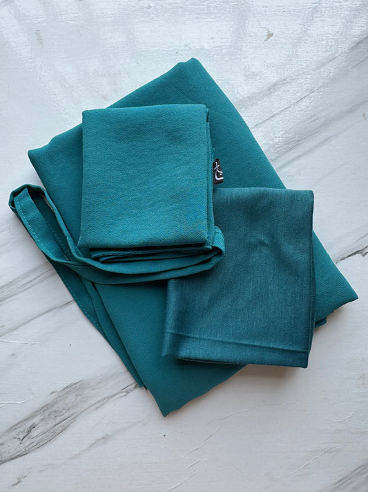 Ocean Hijab-Niqab-Cap Set