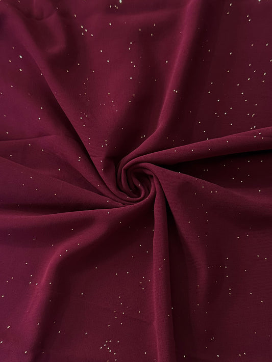 Maroon Dust Georgette