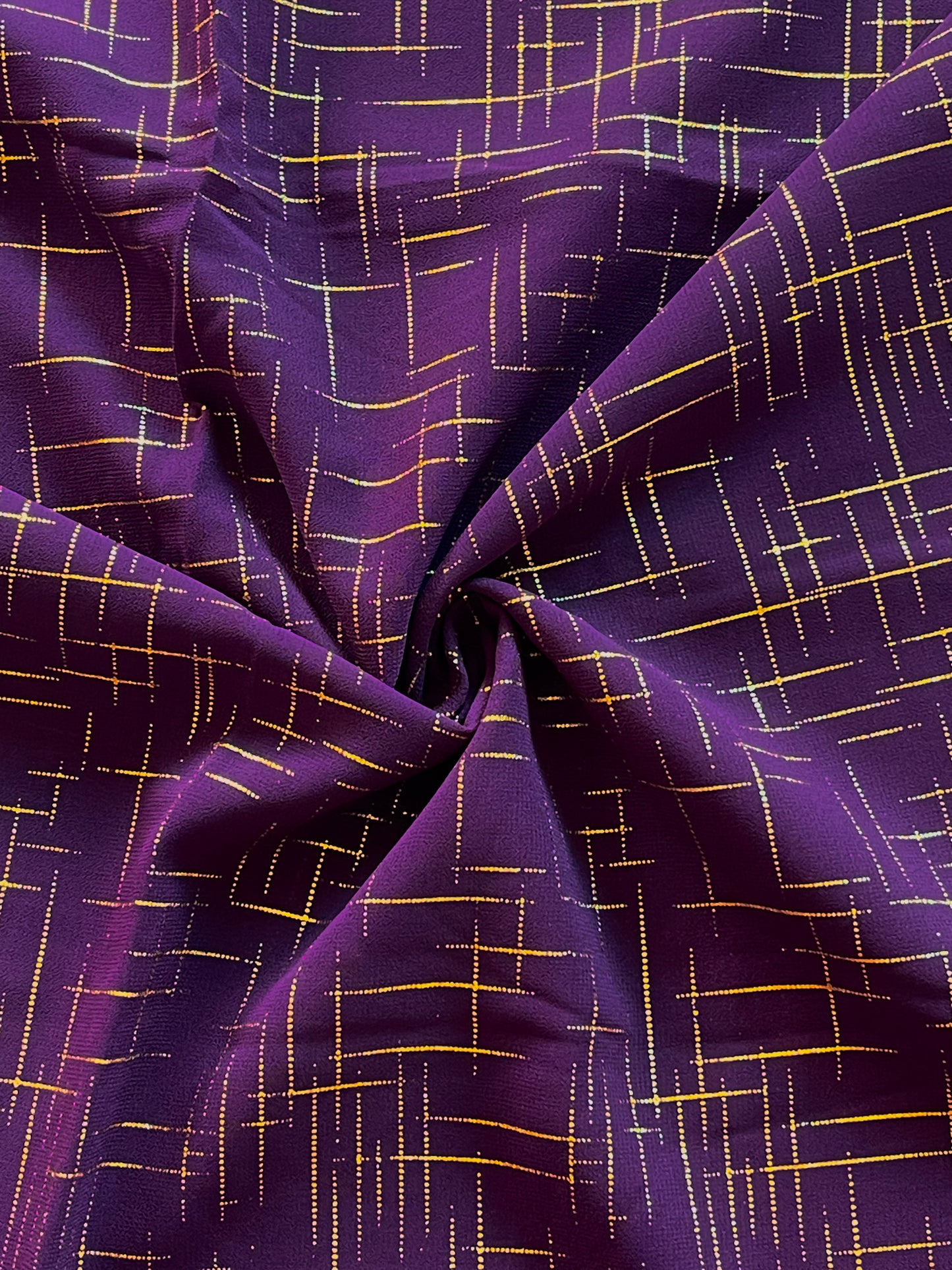 Purple Lines Georgette