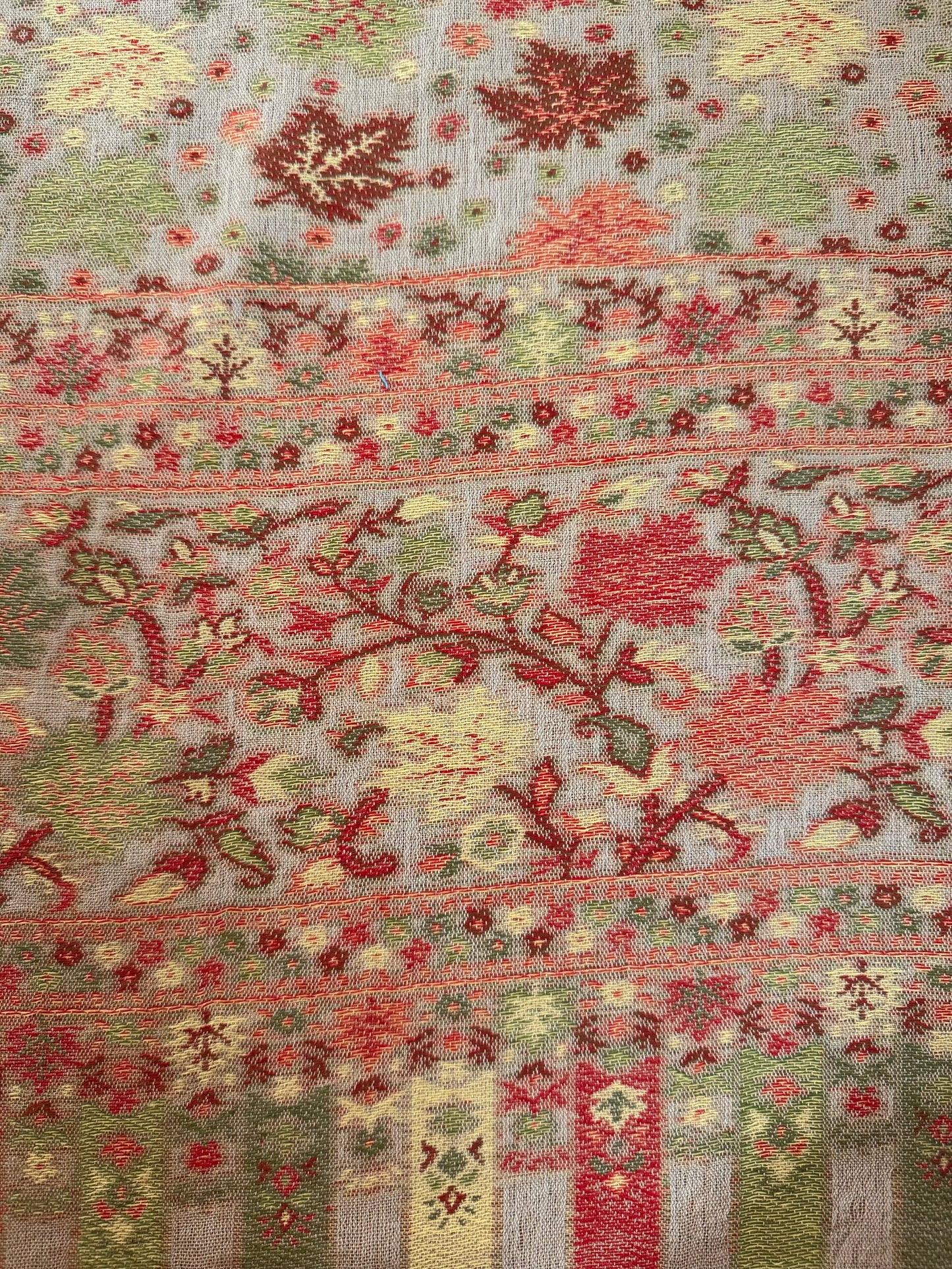 Warm Leaf Printed Pashmina