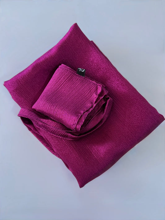 Magenta Shimmer Hijab-Niqab Set
