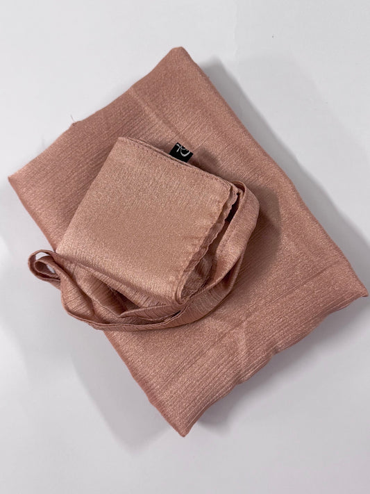 Sepia Shimmer Hijab-Niqab Set