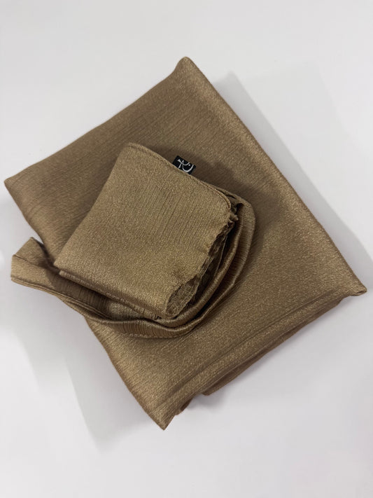 Gold Shimmer Hijab-Niqab Set