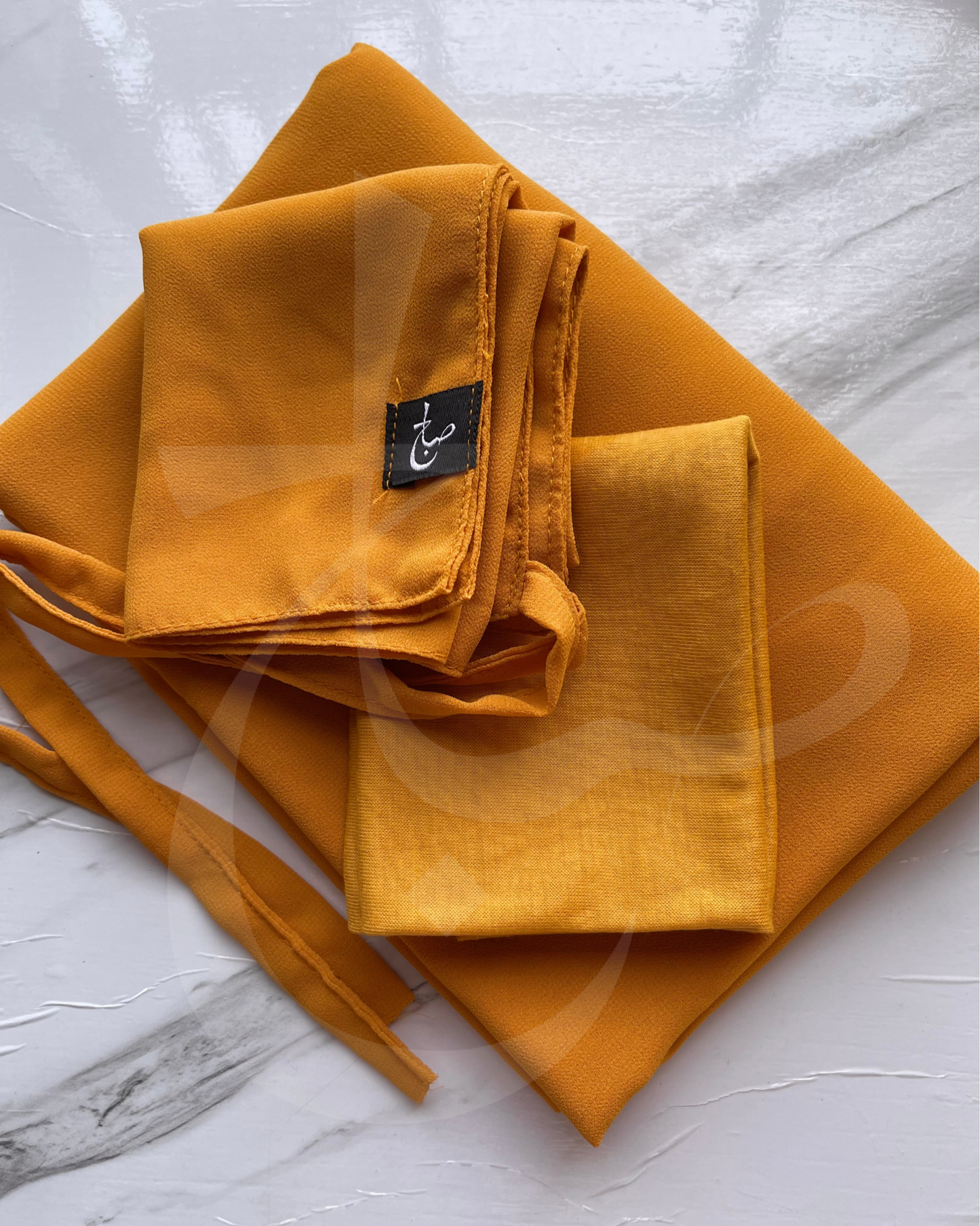 Apricot Hijab-Niqab-Cap Set