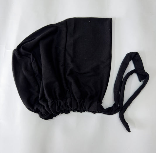 Black Full Coverage Cap