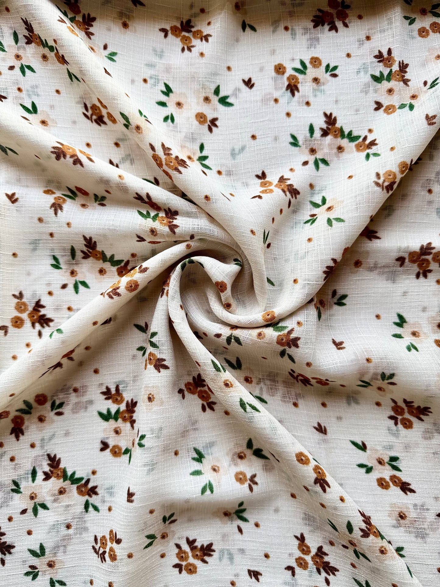 White Floral Lawn