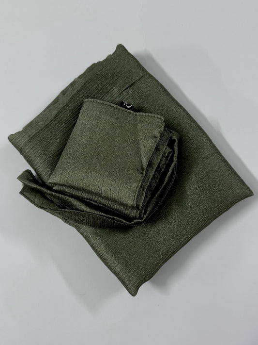 Kale Shimmer Hijab-Niqab Set