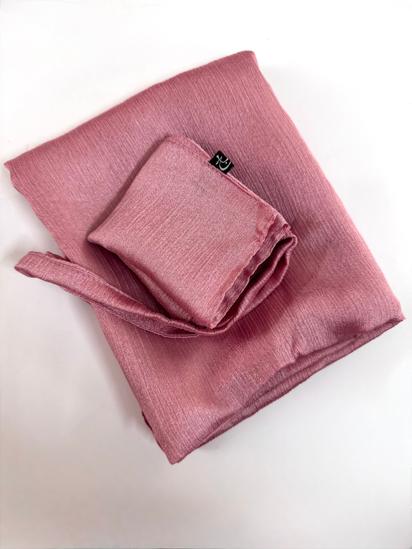 Pink Shimmer Hijab-Niqab Set