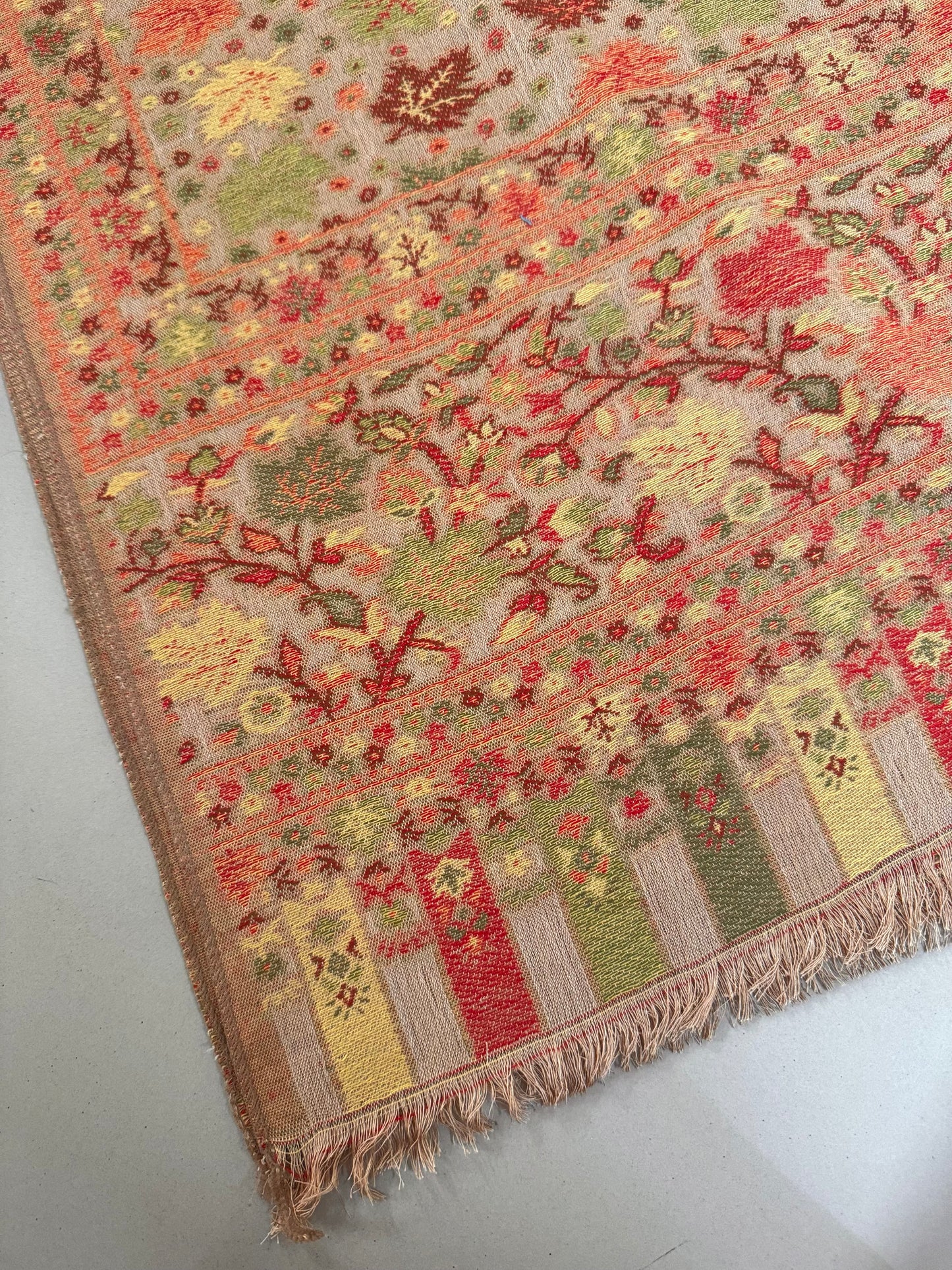 Warm Leaf Printed Pashmina