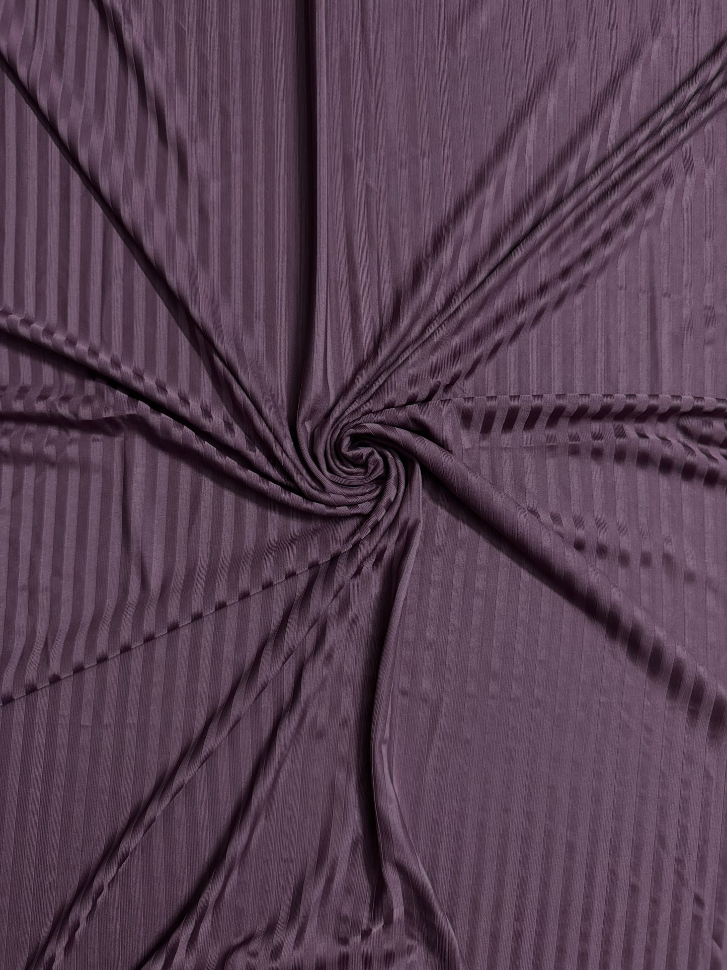 Plum Wide Ribbed Jersey