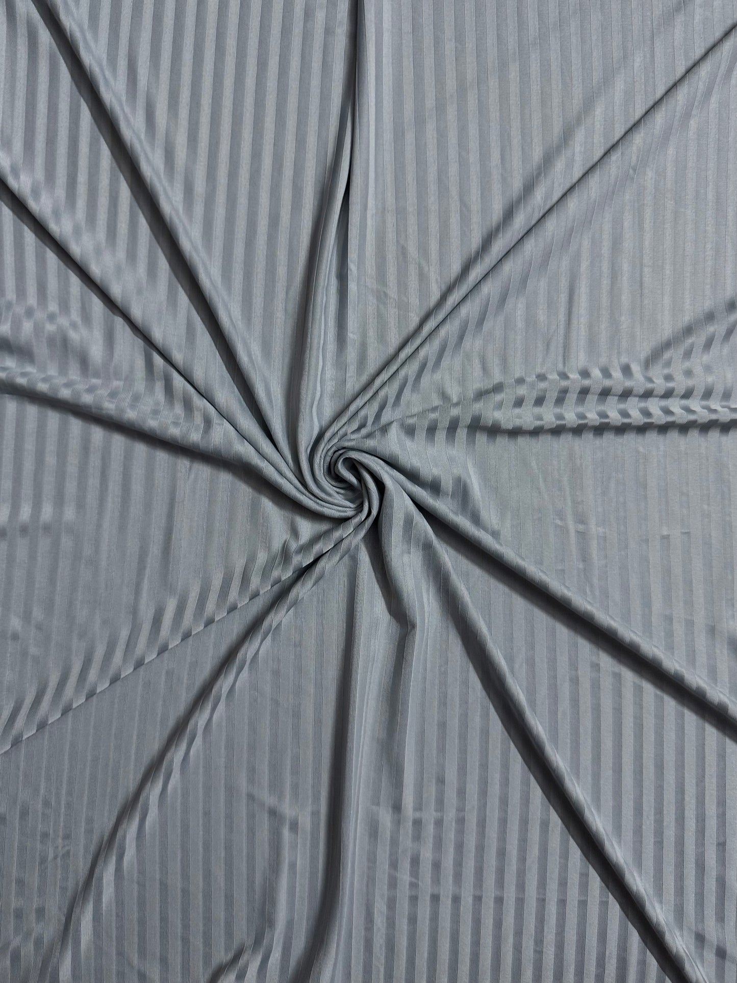 Gray Wide Ribbed Jersey