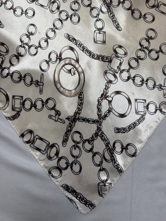 Cream Chains Bandana