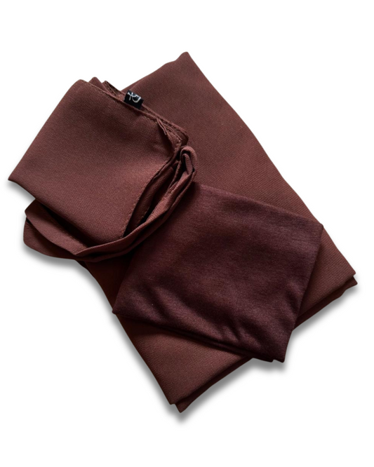 Chocolate Hijab-Niqab-Cap Set